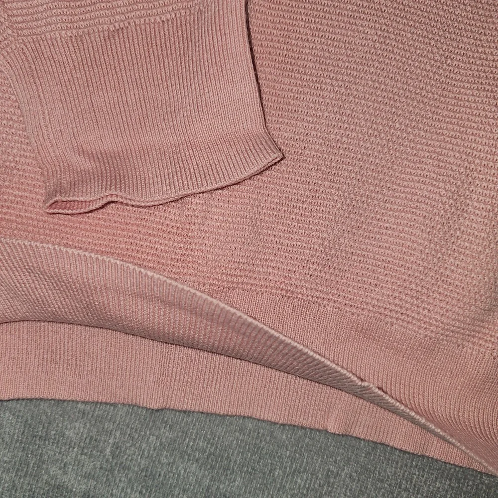 J.Crew Crewneck Sweater Men's Large Pink 100% Cotton Textured Raglan L CD617